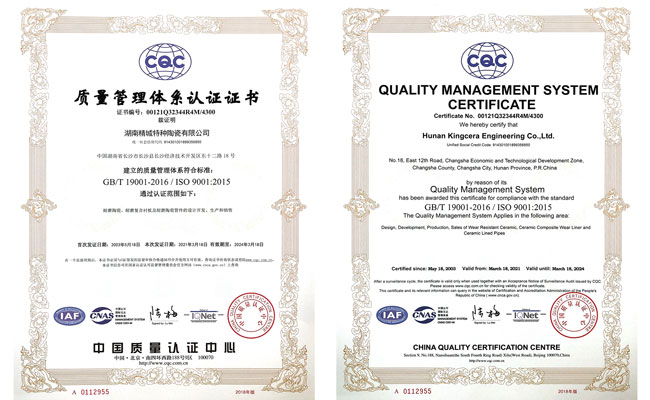 ISO9001质量管理体系认证证书